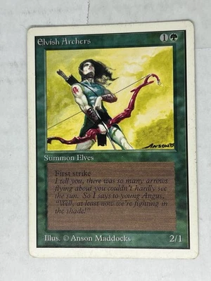 Elvish Archers MTG Unlimited Rare Green Creature MP x1 - Image 1 of 2