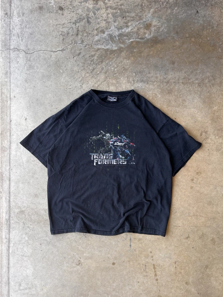 Camiseta Promocional Película Transformers Y2K 2007 De Colección Optimus Prime Megatron Talla XL Foto 1 de 4