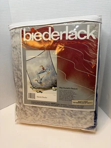 Biederlack Coperta Vintage Anatre Marsh Tessuto Jacquard Nuova - Foto 1 di 5