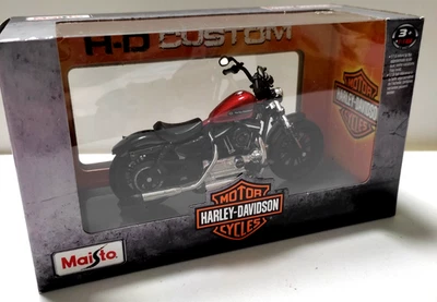 MAISTO H-D CUSTOM 1:18 MOTO HARLEY DAVIDSON FORTY EIGHT SPECIAL AUSTRALIAN 34360 - Immagine 1 di 2