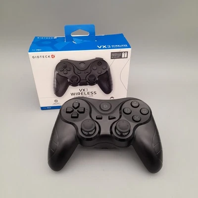 Gioteck VX3 Wireless PS3 Controller With Dongle - Black - Image 1 of 4