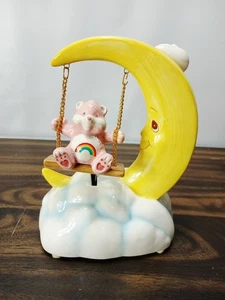 Vtg 1980's American Greetings Care Bears Cheer Bear Swinging Music Box=Works! - Picture 1 of 14