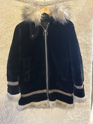 Abrigo Parka de Colección Hansa-Branta Stearns Plumón de Ganso Invierno Piel Sintética Talla Pequeña Foto 1 de 4