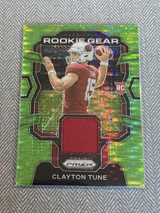 2023 Panini Prizm #RG-CT Clayton Tune Rookie Gear Neon Green Pulsar - Picture 1 of 2