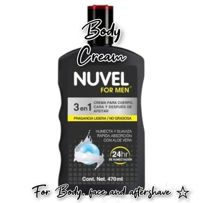 Крем для тела с алоэ NUVEL мужской 3 в 1 увлажняющий крем DESPUES AFEITA 400 м - Изображение 1 из 4