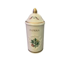 Vtg 1992 Lenox China Spice Garden Ceramic Replacement Canister Paprika - Picture 1 of 3