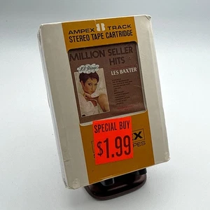 Factory Sealed Les Baxter Million Seller Hits Ampex 8 Track Tape NOS - Picture 1 of 4