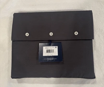 Ralph Lauren FULL ORGANIC Cotton Percale Sábana ajustable SOLO Gris loft Foto 1 de 2