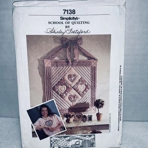 Vintage 1990 Quilt Applikation Patchwork Schnittmuster Heft 7138 Simplicity - Bild 1 von 4