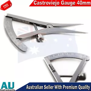 Castroviejo Caliper 40mm Measuring Gauge ophthalmic Surgical Implant Instrument - Bild 1 von 3