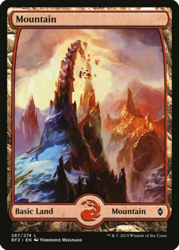 Korean Mountain 267 FULL ART Battle for Zendikar Light Play MTG Magic DNA GAMES - Image 1 of 1
