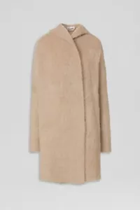 Scanlan Theodore Long Cardigan Brushed Mohair Nougat Beige - Picture 1 of 7