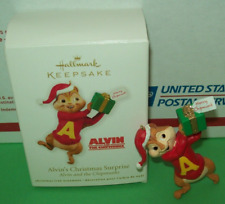 Hallmark Alvin Christmas Surprise Chipmunk 2011 Ornament