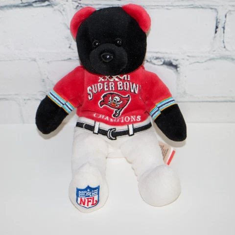 Team Beans NFL Tampa Bay Buccaneers Super Bowl XXXVII (37) CHAMPIONS Bear Cover