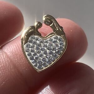 14k gold & diamond mother and child Pendant
