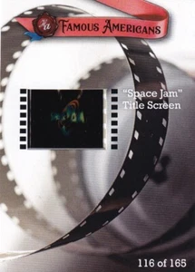 2021 FAMOUS AMERICANS FILM CLIP - SPACE JAM TITLE SCREEN /165 - MICHAEL JORDAN - Picture 1 of 1