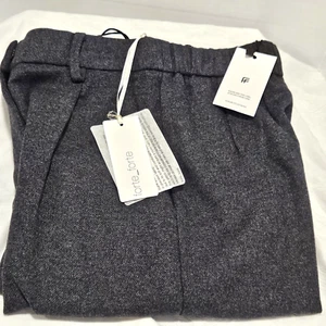NWT Forte-Forte Italy Women's Gray Wool Blend Slacks Size 0 (Italian Sizing) - Picture 1 of 7