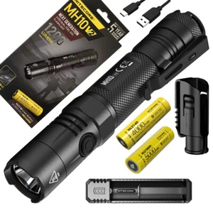 Nitecore MH10 V2 Rechargeable Flashlight w/2140 & 2150 Batteries & UI1 Charger - Picture 1 of 10