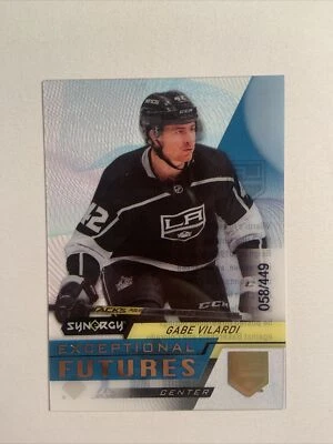 2020-21 Upper Deck Synergy Exceptional Futures GOLD Gabe Vilardi #EFS-GV /449 RC - Image 1 of 4