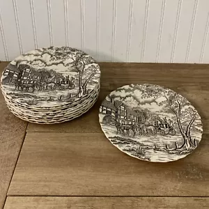 "Plato de Cena de Colección Royal Mail Fine Staffordshire Ironstone 10"" ¡Inglaterra Lote de 10"! - Imagen 1 de 11
