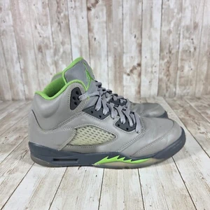 Nike Air Jordan 5 Retro Zapatos de Baloncesto Gris Verde Tenis Niños Talla 6.5Y - Imagen 1 de 8