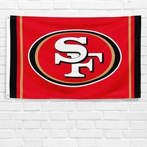 For San Francisco Football 3x5 ft Flag Super Bowl Christmas Gift Banner - Picture 1 of 12