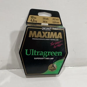 Maxima Ultragreen Copolymer Monofilament One Shot Spool 10 Lbs. 220 Yds. .012 In - Picture 1 of 3