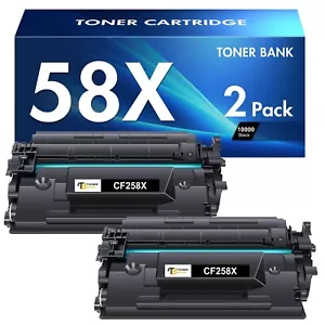 2 CF258A 58X 58A Toner for HP LaserJet Pro M404/n/dn High Yield 10000 with Chip - Picture 1 of 11