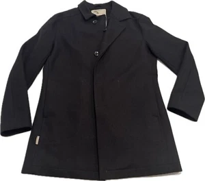Icebreaker Coastal Men’s Medium Coat Merino Wool Black Lined Dress - Picture 1 of 12