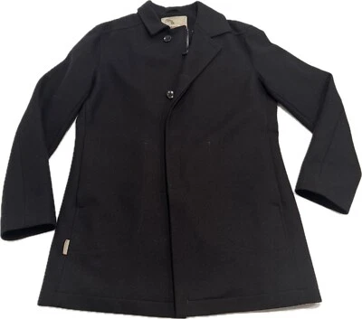 Icebreaker Coastal Hombre Abrigo Mediano Lana Merino Negro Forrado Vestido Foto 1 de 4