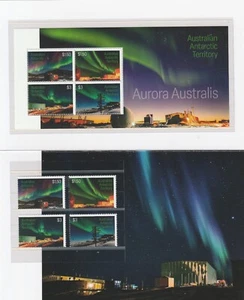 Australian ANTARCTIC 2025 AURORA AUSTRALIS Set & MINISHEET MNH in STAMP PACK - Bild 1 von 3