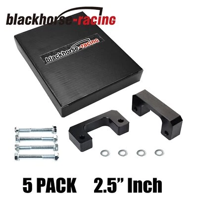 5 PACK 2.5" Front Leveling Lift Kit Black For 2007-19 Chevy Silverado GMC Sierra Foto 1 de 4