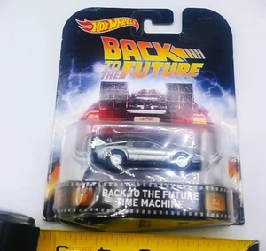 Hot Wheels Retro Regreso al Futuro Time Machine DeLorean DMC55 2015 Real Riders - Imagen 1 de 11