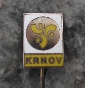 Antique Krnov Heraldic Crest Horns Star Coat of Arms Tourist Souvenier Pin Badge - Picture 1 of 2