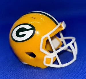 Green Bay Packers Speed NFL Pocket Pro Football Helmet | Yellow & White - Picture 1 of 11