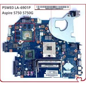 MBRAZ02004 P5WE0 LA-6901P für Acer 5750 5750G 5755 5755G HM65 GT540M Hauptplatine - Bild 1 von 6