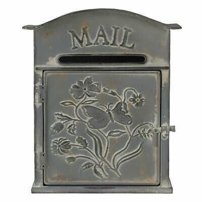 Briefkasten Wandbriefkasten Edel Englisch Guss Antik Vintage Braun • 38.99€