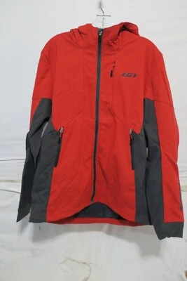 Chaqueta con capucha Louis Garneau Enertec para hombre grande roja/gris Foto 1 de 4