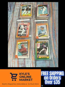 1990 Topps Baseball Card Lot of 112 Cards NO DUPLICATES 4 in Top Loaders - Picture 1 of 5