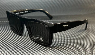PRADA PR 19WSF 1AB5S0 Black Grey Men's 52 mm Sunglasses - Image 1 of 4