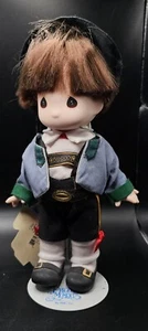 Precious Moments Children of the World Ollie Austria Vinyl Doll 9" With Stand - Picture 1 of 3