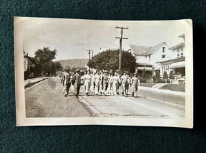 Labor Day Parade E. Main St. Pen Argyl PA Pennsylvania Personal Photo 1943 Sepia - Picture 1 of 3