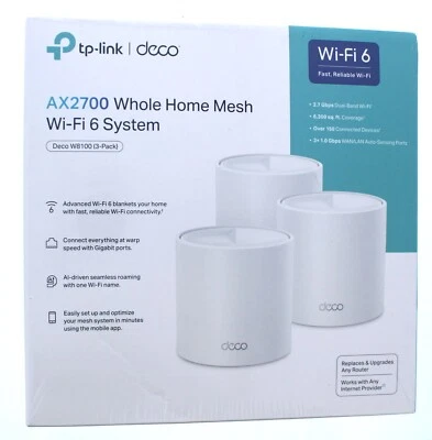 TP-Link Deco AX2700 Whole Home Mesh Wi-Fi 6 System - Image 1 of 3