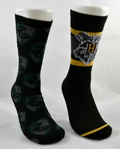 Paquete doble de calcetines de tripulación de Harry Potter para hombre Hyp Hogwarts y Slytherin hipnóticos - Imagen 1 de 1