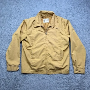 Giacca leggera vintage anni 70 uomo M marrone nord ovest bomber serval zip streetwear rara - Foto 1 di 13