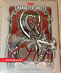 Dungeons and Dragons -  Character Sheets- new/sealed - Picture 1 of 2