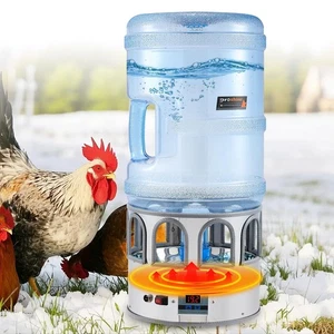 Proshine 5 Gallonen Hühnertränke für Winter, Beheizte Hühnertränke, Temp Co... - Bild 1 von 7