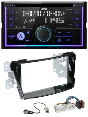 JVC MP3 USB 2DIN DAB Bluetooth CD Autoradio für Hyundai i40 VF ab 11 Klavierlack - Bild 1 von 4