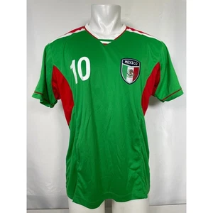 Mexiko #10 grün Retro Stil Fußball Trikot Herren LARGE - Bild 1 von 15