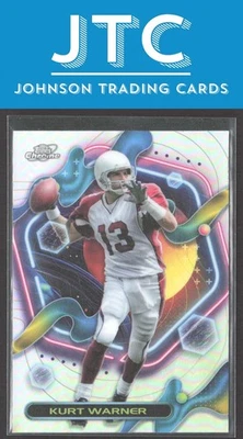 2023 Topps Composite Kurt Warner Cosmic Chrome Refractor Arizona Cardinals - Image 1 of 2